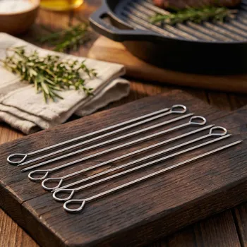 TADAR BBQ nerezové špízy / špízové tyče 10 ks.