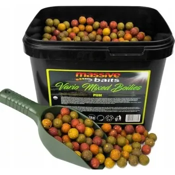 Boilies Boilies Massive Baits Fish Vario Mixed Boiles 14/18/24mm Kbelík 5kg