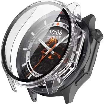 Pouzdro na mobilní telefon Pouzdro Kryt s integrovaným sklem pro OPPO Watch X2, BEZBARVÝ (Průhledný)