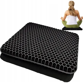 Polštář GELOVÁ PODLOŽKA ORTOPEDICKÝ POLŠTÁŘ NA ŽIDLI KŘESLO PRO POHODLNÉ SEDĚNÍ