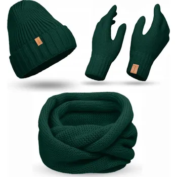 Podprsenka NANDY Damski Komplet Zimowy Czapka Komin Rękawiczki Teplá sada