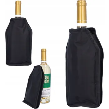 Chladicí obal na láhev vína černý 15x22,5 cm pouzdro chladicí taška