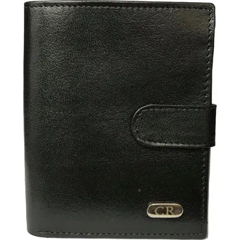 Rovicky pánská peněženka z přírodní kůže černá N62-RVT BLACK - muž