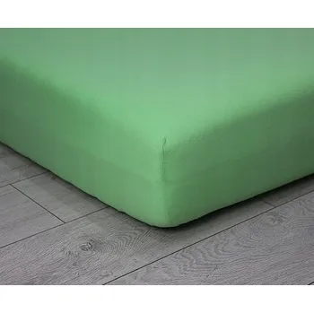 Prostěradlo Prostěradlo JERSEY s gumou 140x200 luxusní silné SVĚTLE ZELENÉ