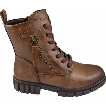Dámská zimní obuv Dámské kotníkové boty se zipem POTOCKI 19321 hnědé vel. 38