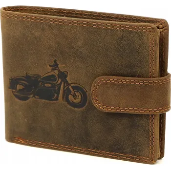 Peněženka Pánská peněženka NORDEE z pravé kůže hnědá