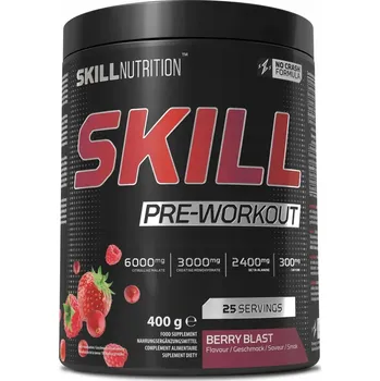 Anabolizér Skill Nutrition Pre-Workout Berry Blast 400g PŘEDTRÉNINKOVÝ NÁPOJ Energie