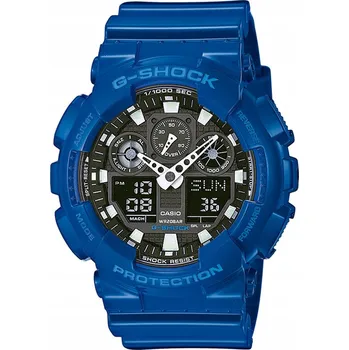 Hodinky Casio G-Shock GA-100B-7AER + LUNETA 10468202 + ŘEMÍNEK 10468157 200m MODRÝ