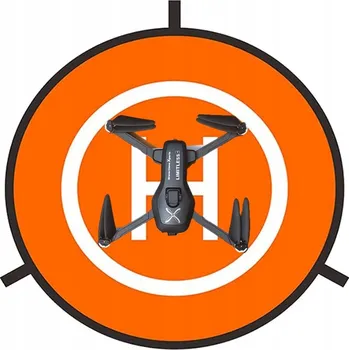 Dron VELKÁ PODLOŽKA PŘISTÁVACÍ PLOCHA PRO DRON 75 CM, REFLEXNÍ PRVKY SVÍTÍCÍ VE TMĚ, 2 STRANY