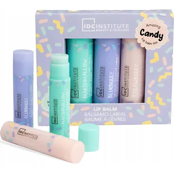 Péče o rty Sada hydratačních balzámů na rty trio pro péči dárek IDC 1 ks