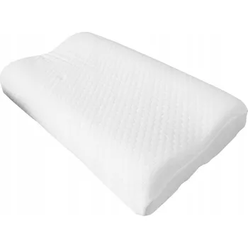Polštář Polštář s termoelastickou pěnou, bílý, 30x47x9/7 cm