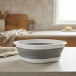 Skládací plastová miska Tadar Silico 29 cm čtvercová šedá