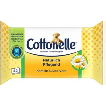 Toaletní papír Cottonelle vlhčený toaletní papír, heřmánek a aloe