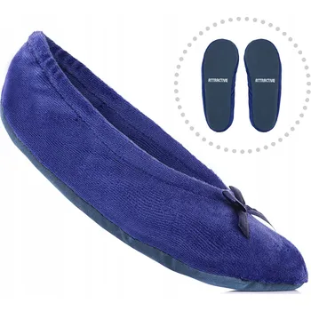 Dámské baleríny Lehké velurové baleríny pro dívku, papuče ATTRACTIVE, velikost 35/36