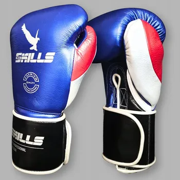 Boxerské rukavice Boxerské rukavice SKILLS SPEED - modro-černé metalické [Váha 12 oz]