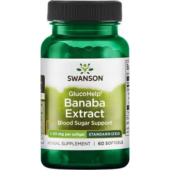 Doplněk stravy Swanson GlucoHelp Banaba Extract 60 kapslí