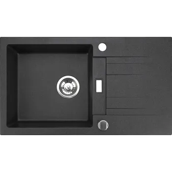 Granitový dřez Jednodřez Brenor Athena granitový černý