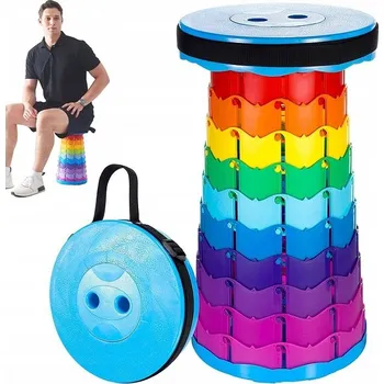 Stolička SKLÁDACÍ ŽIDLE TABURET STOLIČKA ROZKLÁDACÍ LEHKÁ DOMŮ ZAHRADA KEMPINK