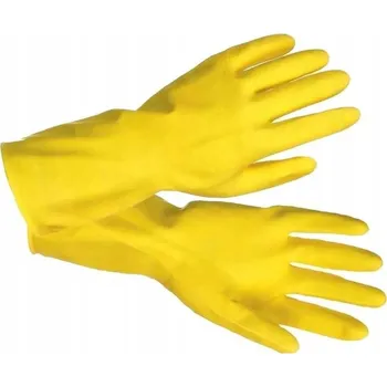 Pracovní rukavice PROTISKLUZOVÉ RUKAVICE PRO DOMÁCNOST PRÁCE ÚKLID LATEX VELIKOST L