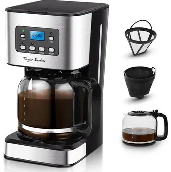 Příprava kávy Překapávací kávovar 950W 1,5L udržování teploty černý Taylor Swoden