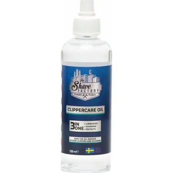 Příslušenství k holicímu strojku Olej pro mazání strojků Shave Factory Clipper oil 150 Ml