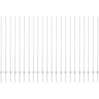 Sloupky k oplocení 44 ks. Sloupky ve tvaru U, stříbrné, 200 cm, Ocel