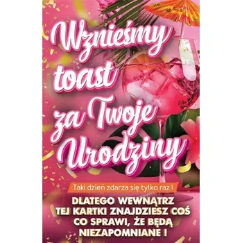 Dárek Pro Oslavence Přání k Narozeninám DÁREK Kartička Narozeninová Extra