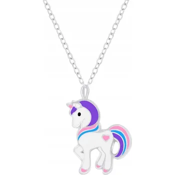 Náhrdelník STŘÍBRNÝ NÁHRDELNÍK PRO DÍVKU JEDNOROŽEC