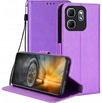 Pouzdro na mobilní telefon Flipové pouzdro BBE CASE pro Infinix Smart 9 HD 4G fialové