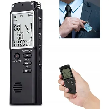 Diktafon DIGITÁLNÍ VOICE RECORDER MP3 PŘEHRÁVAČ PROFESIONÁLNÍ 15 HODIN DIKTAFON 16GB