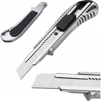 Pracovní nůž NŮŽ NA TAPETY UNIVERZÁLNÍ PRACOVNÍ PRO PRÁCI ŘEZÁNÍ KOVOVÝ NŮŽ 18 mm