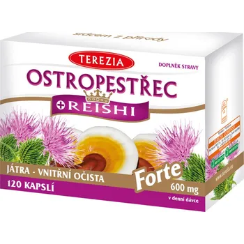 Doplněk stravy TEREZIA Ostropestřec + Reishi Forte cps.120