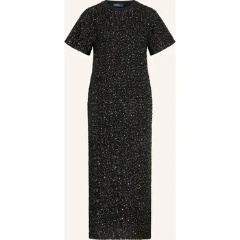 Dámské oblečení Polo Ralph Lauren Dámské Síťované Šaty S Flitry, černá /...