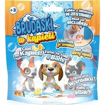 Hračka pro nejmenší Brudaski do koupele - sáček - pejsek + bláto + 1 doplněk