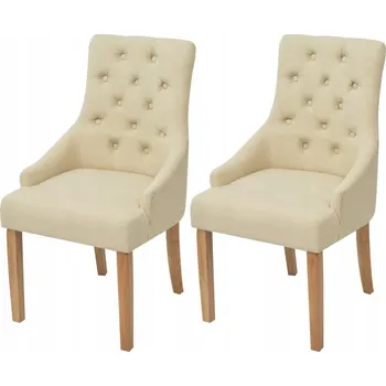 Jídelní židle Jídelní židle s područkami, krémové, 52 x 60 x 95,5 cm