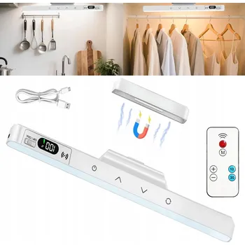 Lampička DOTYKOVÁ NASTAVITELNÁ BEZDRÁTOVÁ LAMPA MAGNETICKÁ NOČNÍ LAMPA LED