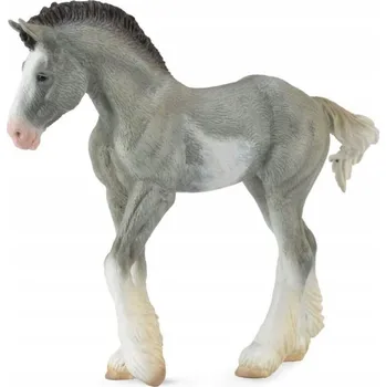 Hříbě Clydesdale, černý sabino roan, M
