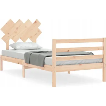 Postel Dřevěná borovicová postel 205,5x95,5x81 cm, vhodná matrace 90x200 cm