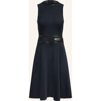 Dámské oblečení Lauren Ralph Lauren Dámské Pletené Šaty, tmavě modrá / černá, 46