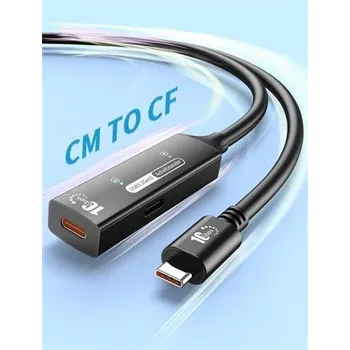 Počítačové příslušenství PremiumCord USB-C 3.2 Gen 2 repeater a prodlužovací kabel Male-Female, 10Gbps Aluminium 5m