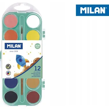 Vodová barva Akvarelové barvy Milan 12 ks