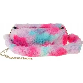 Kabelka Plyšová Kabelka pro Holčičku 25x10x10 cm Barevná Kabelka přes Rameno