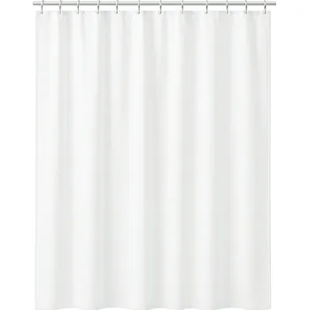 Prostěradlo ZÁVĚS SPRCHOVÁ ZÁCLONA BÍLÁ 180 x 200 cm