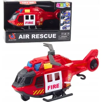 autíčko Hasičský Vrtulník s Navijákem Světla Zvuky Červený