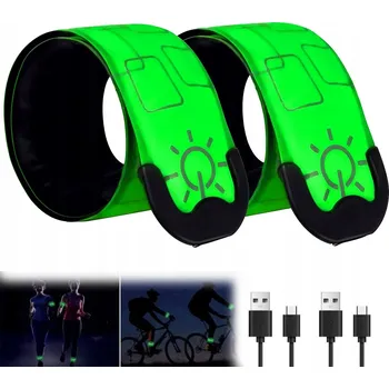 Reflexní pásek na ruku, nohu, kolo - samonavíjecí 2 Kusů