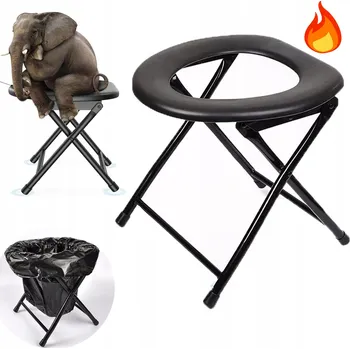 Obraz SKLÁDACÍ TOALETNÍ ŽIDLE S NOSNOSTÍ 100 KG PRO VŠECHNY VĚKOVÉ KATEGORIE