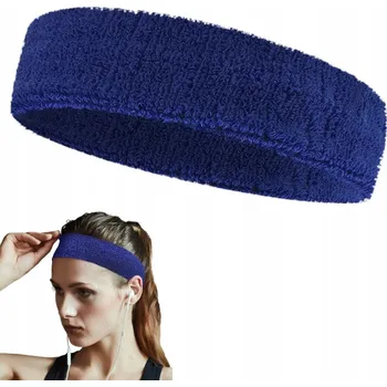 Čelenka ČELENKA SPORTOVNÍ FROTÉ NA HLAVU DO VLASŮ NA BĚH TENIS MODRÁ