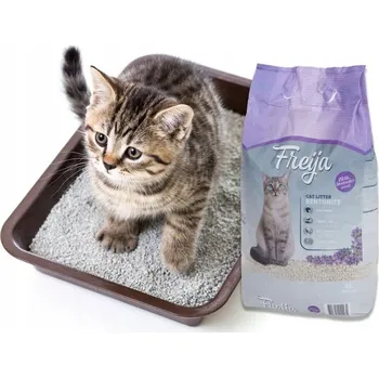 Podestýlka pro kočku BENTONITOVÉ STELIVO 6 kg DO KOČIČÍ TOALETY PRO KOČKY VŮNĚ LEVANDULE