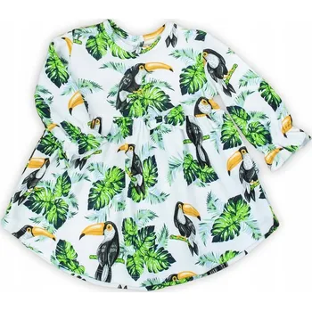 Dívčí šaty Letní Šaty s dlouhým rukávem pro dívky, Nicol, vel. 68