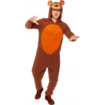 Karnevalový kostým Kostým Medvěd hnědý overal XXL